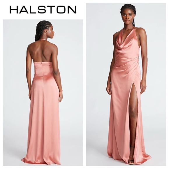 Halston Heritage Dresses & Skirts - HALSTON Sutton Gown In Liquid Satin